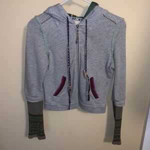 Free people cropped hoodie